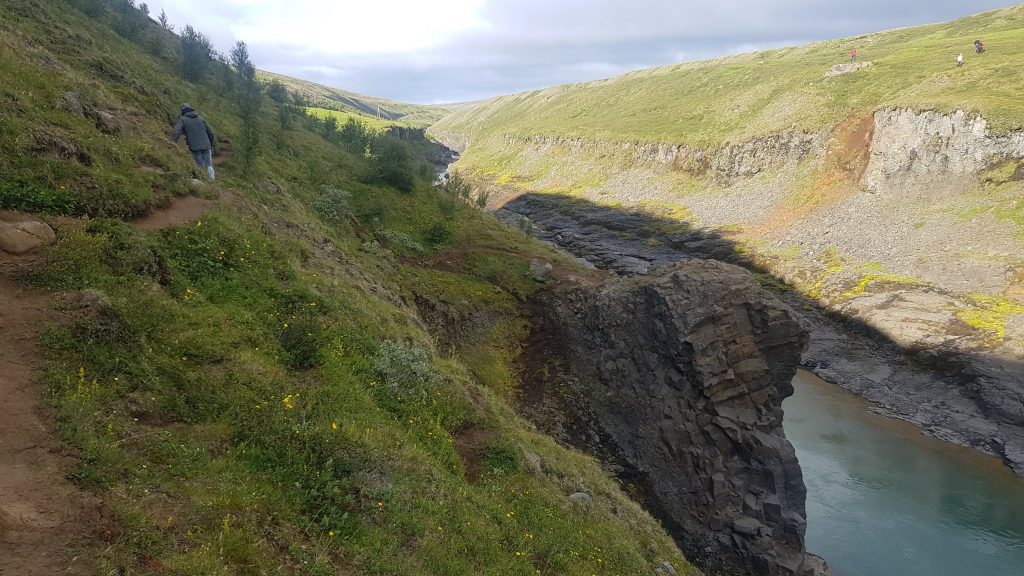 Stuðlagil Canyon gevaarlijk padjes