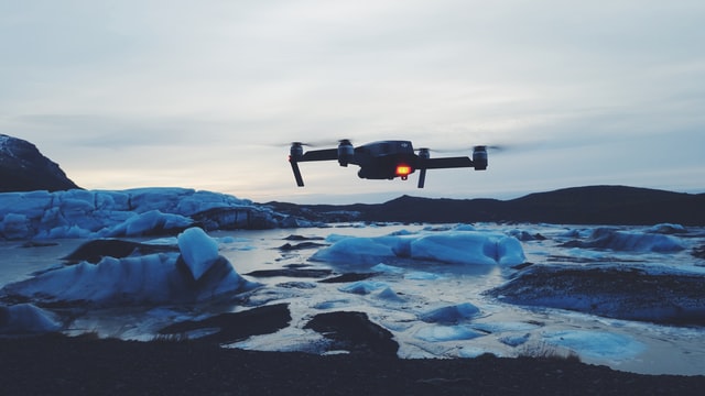 Drone mee naar IJsland