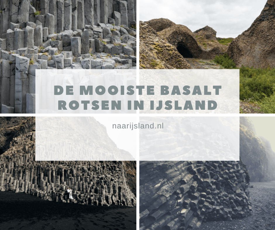 Basaltzuilen rotsen in IJsland